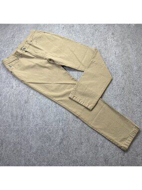 Free Fly Apparel 5-Pocket Pants Men 32 x 30 Beige Stretch Canvas Tapered Slim